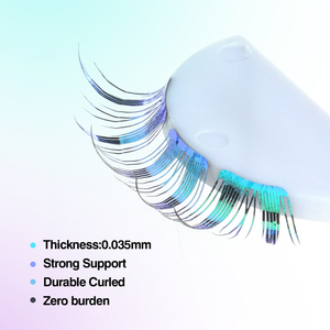 Nuevas Extensiones de Pestañas DIY, Pestañas en Racimo Láser, Venta al por Mayor, Logotipo Personalizado, Marca Privada, Racimos de Pestañas Postizas, Material PET, Resistentes al Agua - Product Image 4