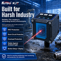 Sensor Pengukur Jarak Laser KJT Seri D 10m dengan IO-Link Sensor Jarak Cerdas Industri untuk Otomasi