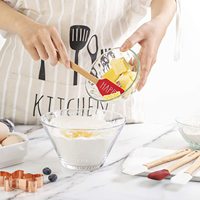 Spatule-racloir de cuisine en silicone avec manche en bois pour pâtisserie et cuisson