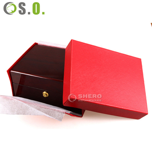 Caja de Madera Ecológica para Joyería y Relojes, Caja de MDF con Tapa Abatible, Venta al Por Mayor - Product Image 1
