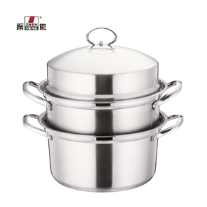 Zhenneng superventas 26cm doble fondo <span class=keywords><strong>3</strong></span> capas de acero inoxidable utensilios de cocina multifunción al por mayor vapor y olla de cocina - Product Image 2