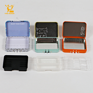 Tinsmaker Factory Custom Logo Rectangle Child-Proof Hinge Metal <strong>Tin</strong> Mint Candy <strong>Tobacco</strong> Pill Child Resistant <strong>Tin</strong> Box CR <strong>Tin</strong> - Product Image 2