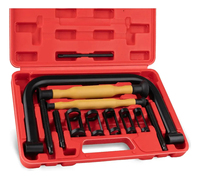 Compresseur de ressort de soupape manuel en acier à haute teneur en carbone, outil professionnel avec coffret de rangement métallique