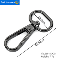 Mousqueton pour chien de grande taille en alliage de zinc, anneau simple, pour laisse de chien