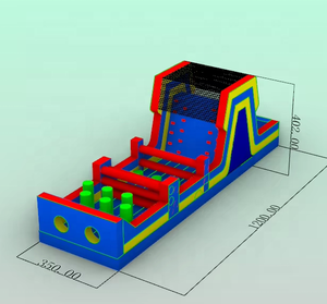Parcours d'obstacles gonflables de 30 à 40 pieds de long, <span class=keywords><strong>château</strong></span> gonflable à obstacles - Product Image 5