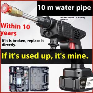 Nettoyeur Haute Pression <span class=keywords><strong>Sans</strong></span> <span class=keywords><strong>Fil</strong></span> Puissant, Pistolet à Eau Rechargeable au Lithium, Outil de Nettoyage Domestique - Product Image 5