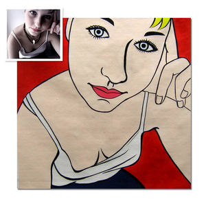 Peinture à l'huile personnalisée sur toile, <span class=keywords><strong>art</strong></span> créatif réaliste, portrait coloré peint à la main, peinture <span class=keywords><strong>pop</strong></span> <span class=keywords><strong>art</strong></span> - Product Image 1