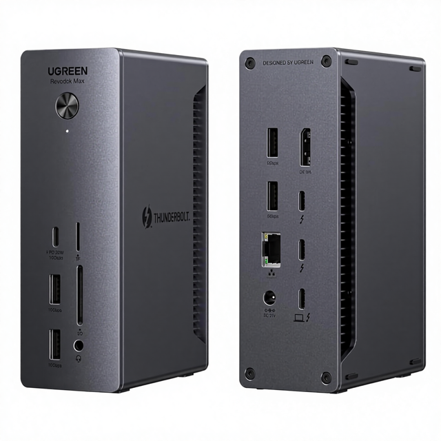 UGREEN Thunderbolt 4 Dock Revodok Max 213 13 in 1 40Gbps Docking Station Dual 4K 60Hz Single 8K Display Fast Charging for Laptop