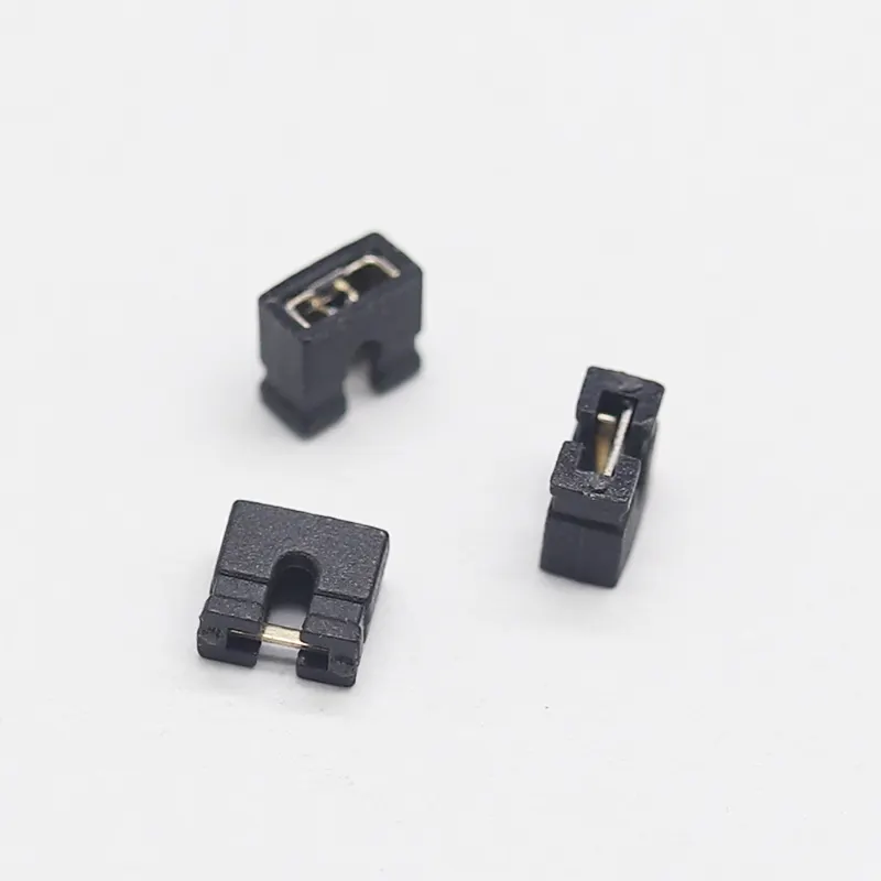 top 2.54mm 2.0 Black Standard Header Pin Jumper DIY Accessories Short Connection Block Circuit Board Shunts Short Circuit jumper