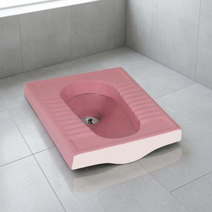 Magenta Orissa Pan Venta caliente Artículos sanitarios Baño Cerámica Sartén en cuclillas WC Inodoro Buena calidad Fábrica asiática al por mayor - Product Image 1