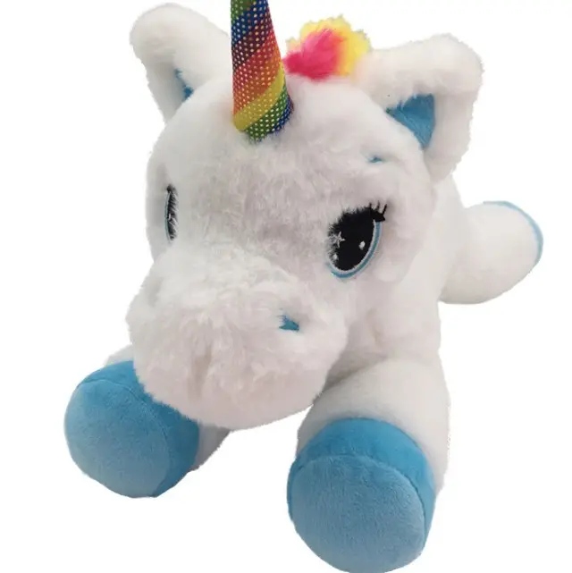 Produsen Mainan Mewah Mainan Unicorn Boneka Hewan Kuda Lembut untuk Teman Wanita