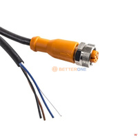 Câble de connexion d'origine avec prise EVC003 droit femelle M12 4 pôles 10m câble d'actionneur de capteur