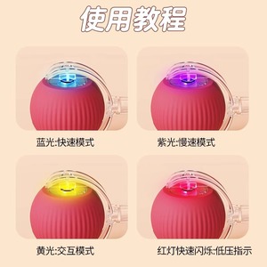 Balle de jeu pour chat, divertissement autonome et ludique, balle intelligente automatique pour chat, balle de promenade pour chien, balle roulante électrique - Product Image 3