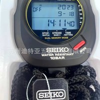 Seiko Svastopwatch SvAS009 SvAS011 Layar Besar Tahan Air 10Bar Timer Olahraga Renang Kronograf Stopwatch Elektronik