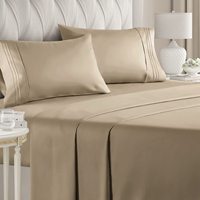 Ensembles de draps de lit de qualité hôtelière en coton à couleurs personnalisées ensembles de draps plats ensembles de draps housse avec taies d'oreiller