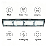Luz Lineal LED Blanca de Aluminio de 150W con Garantía de 3 Años, Ángulo Ajustable de 90 Grados, IP65, 4 pies, Regulable, para Estadios Deportivos