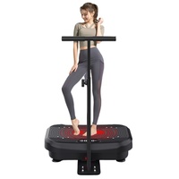 Plateforme vibrante avec accoudoirs, conception anti-chute et vibration intégrale du corps pour la réduction de la graisse et le tonification, 200W, charge maximale 150KG