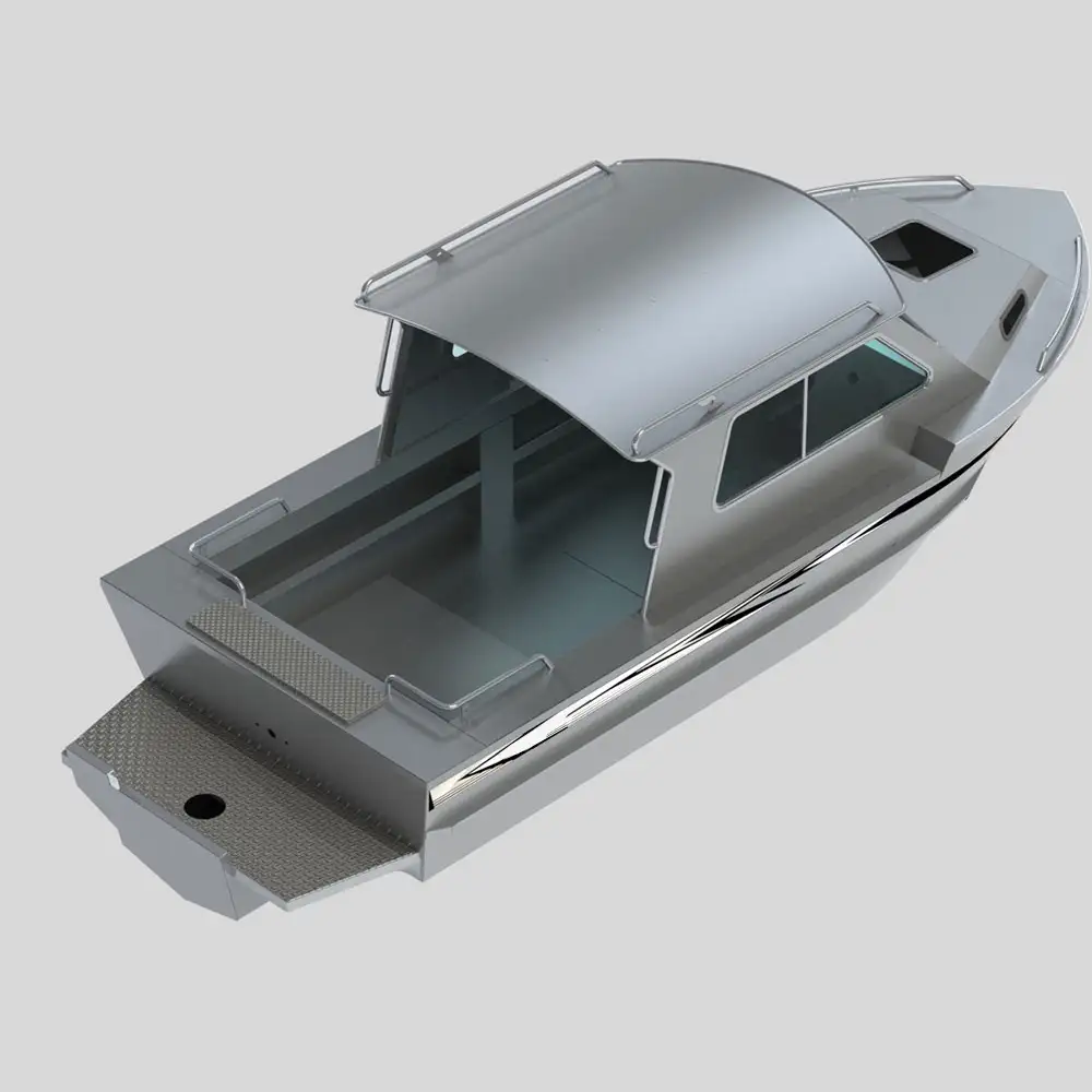 21ft новый стиль сварная алюминиевая жесткая верхняя рыболовная Рабочая патрульная лодка с кабинами