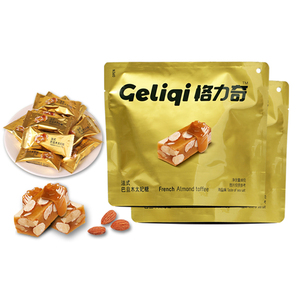 Geliqi Fábrica de importación directa en caja de sabor salado caramelo de almendra francesa con gran núcleo de Batan - Product Image 1