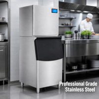 Machine à glaçons en cubes commerciale en acier inoxydable BESFRESH YS-Z300, économie d'énergie instantanée, haute efficacité, faible bruit, refroidissement par air