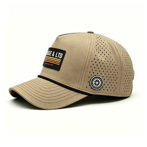 Gorra de Béisbol de 5 Paneles, Perforada con Láser, de Secado Rápido, Ligera, Deportiva, con Logotipo Personalizado, Transpirable, para Correr - Product Image 6