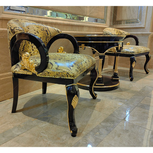 Stile classico sedia da caffè di lusso sala <span class=keywords><strong>d</strong></span>'<span class=keywords><strong>attesa</strong></span> <span class=keywords><strong>poltrone</strong></span> antico tavolino e sedie - Product Image 2