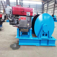 Treuil diesel portable à haute traction avec vitesse de levage rapide pour la construction et l'exploitation minière