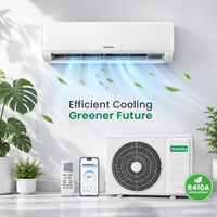 Pompe à chaleur mini-split inverter R410A EU à économie d'énergie 12000 BTU, climatiseur silencieux contrôlé par application, idéal pour hôtel