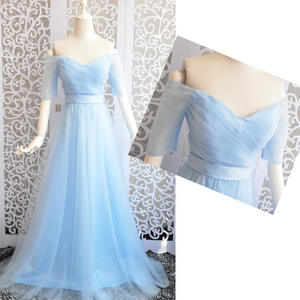 2022 V-hals Off Shoulder Sexy Plus Size Dames Avondjurk Lace Lange Prom Jurk Vrouwen Bruiloft Bruidsmeisje Jurk - Product Image 3