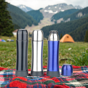 Bpa Vrije 500Ml Dubbele Wand Geïsoleerde Roestvrijstalen Kolf Duurzame Termo Thermos Voor Camping Vacuüm Geïsoleerde Vacuümkolf