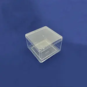 Grosir kotak plastik kemasan plastik kotak permen persegi kotak hadiah pernikahan polistirena