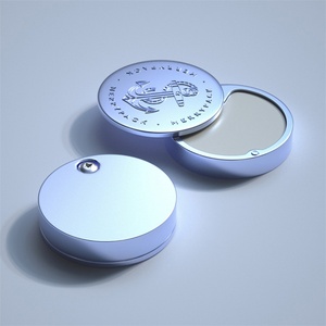 Estuche Metálico Personalizado con Forma y Logotipo para Cosméticos, Estuche para Rubor, Caja Metálica para Bálsamo - Product Image 3
