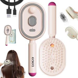 แปรงหวีผมแบบพับเก็บได้ 0728 Nano ไร้สาย พกพาสะดวก พร้อมสเปรย์ฉีดผม ชาร์จได้ 120 นาที วัสดุ ABS ขนาดเล็ก ทำความสะอาดตัวเองได้ - Product Image 2