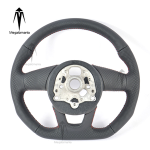 Volante de Cuero Completo para Automóvil B9, Compatible con Modelos Nuevos y Antiguos para <span class=keywords><strong>Audi</strong></span> <span class=keywords><strong>A1</strong></span> C7 C8 B8.5 B9 <span class=keywords><strong>S3</strong></span> S4 S5 S6 S7 S8 R8 TTS TT TTRS - Product Image 3