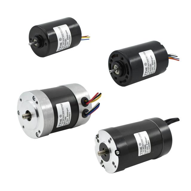 TYHE Trending Now 12v 24b 3650 High Power 10w Low Torque 20mnm High Speed 7000rpm Brushless DC Reduction Motor with Ce Rohs