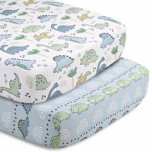 Ensemble de literie pour lit de bébé Peanutshell 5 pièces avec draps-housses, couverture, volant anti-poussière et édredon - Product Image 5