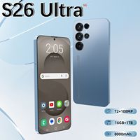Smartphone S26 Ultra 5G à succès, Deca Core, Android 15, Écran HD 7,3 Pouces, Appareil Photo 108MP, 16 Go + 1 To, Charge Rapide 100W, Gaming, CDMA