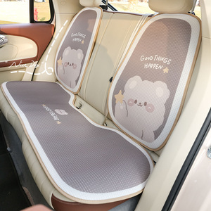 Honeycomb Brown Bear <b>Car</b> Seat Cushion Mesh Fabric Breathable Four Seasons Use - Product Image 4
