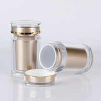 Vente en gros de flacons vides transparents pour produits de santé, flacons à capsules, flacons personnalisés en acrylique pour produits de santé, flacons avec pompe pulvérisatrice