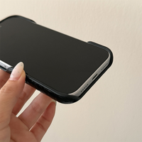 Coque de téléphone vintage simple et souple effet bulle froissée pour iPhone 18 Pro Max 17 16 15 14 avec support anneau rotatif à 360 degrés et protection intégrale