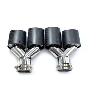 <span class=keywords><strong>Akrapovic</strong></span>-<span class=keywords><strong>Embout</strong></span> d'échappement automatique universel en acier inoxydable double fibre de carbone, modèle Y gauche et droit, 1 paire - Product Image 5