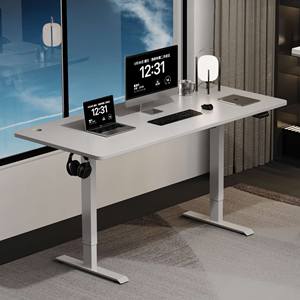 Bàn máy tính điện chiều cao có thể điều chỉnh ngồi đứng Bàn Kim Loại Ergonomic chơi game làm việc văn phòng bàn bàn nhà nội thất văn phòng - Product Image 3