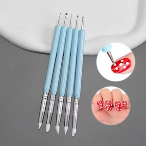 Lápiz de Puntos de Silicona de Doble Punta, Profesional, para Flores, Uñas, Modelado, Decoración de Uñas - Product Image 5