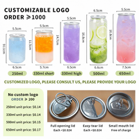 Bouteille de boisson personnalisée en plastique PET transparent, aspect canette de soda en aluminium, OEM, haute qualité, avec bouchon à clapet, impression UV/sérigraphie