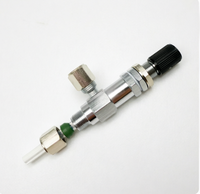 Valve à aiguille de précision spécifique à la chromatographie avec contrôle du débit, raccord rapide 6 mm, broche 3 mm / joint pagode personnalisé