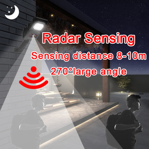 Đèn tường <span class=keywords><strong>LED</strong></span> năng lượng mặt trời chống nước IP65 tích hợp cảm biến chuyển động điều khiển từ xa & chiếu sáng siêu sáng - Product Image 6