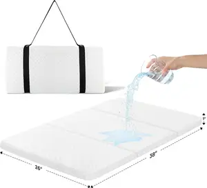 Su geçirmez paketi ve oyun yatak pedi tri-fold seyahat paketi n taşınabilir beşik için minder oyna