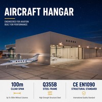 Hangar para Aviones, Estructura de Acero, Hangar de Aviación, Proyecto de Expansión de Aeropuerto, Gran Vano sin Columnas