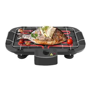 Smokeless Electric BBQ Grill, Non Stick Pan Stove Electric Griddle Barbecue Temperature Control 220V Household Outdoor Cooking/