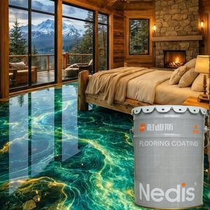 High-Performance Epoxy Resin Floor <b>Paint</b> Easy Application Liquid with Inclusive Brush and Primer for All Categories of Floors - Product Image 2